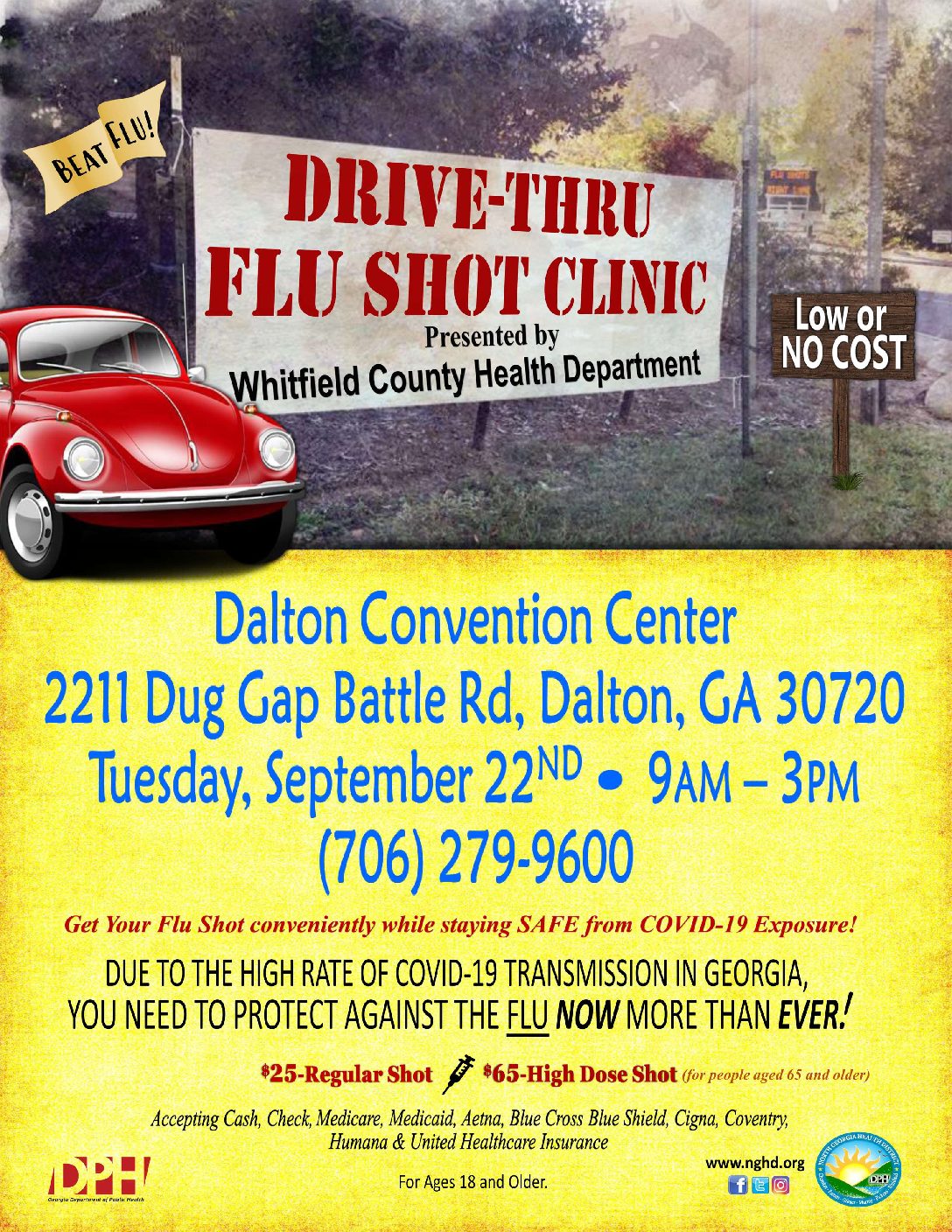 Drive-Thru Flu Shot Clinic | Whitfield County Health ...